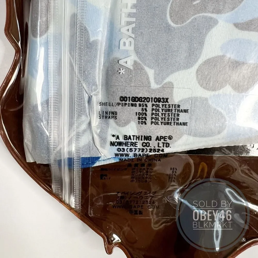 BAPE A Bathing Ape ABC Blue Camo Mask FW23